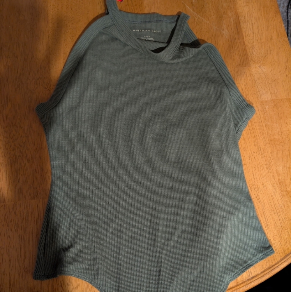 American Eagle Olive Green Sleeveless Bodysuit